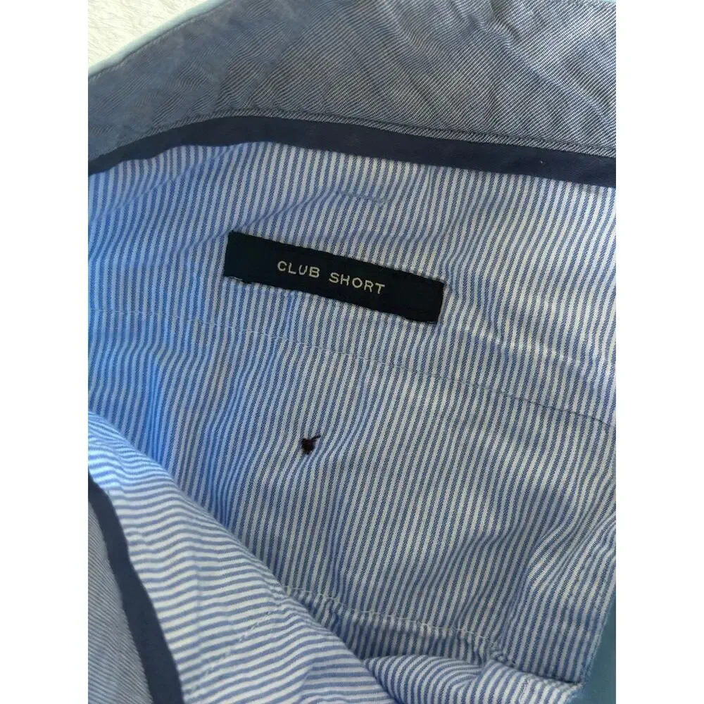 J.Crew Club Short Men Size 38W Light Blue Cotton Chino Preppy Coastal Old Money